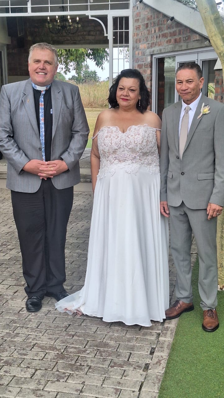 Wedding ceremony by Dr. Gerrit Rademeyer in Trompsburg