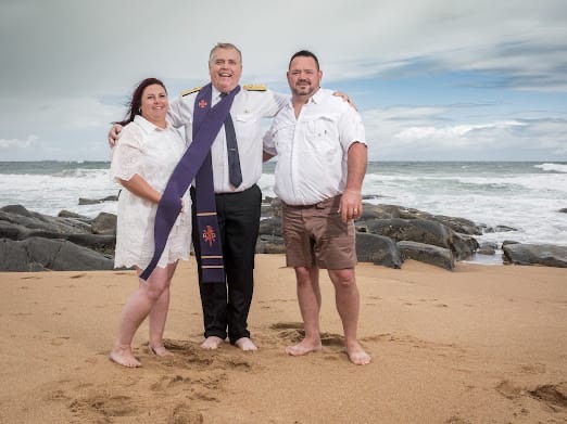 Wedding ceremony by Dr. Gerrit Rademeyer in Trompsburg