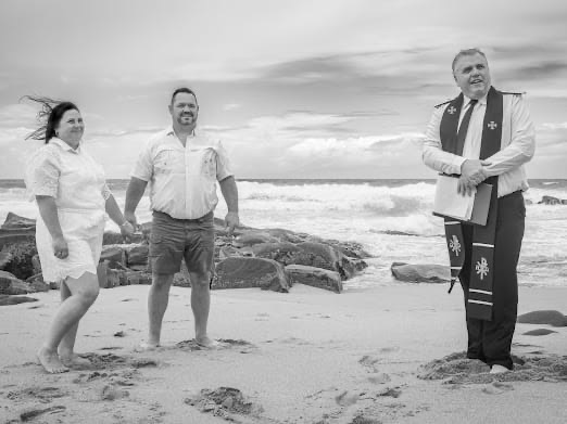 Wedding ceremony by Dr. Gerrit Rademeyer in Trompsburg