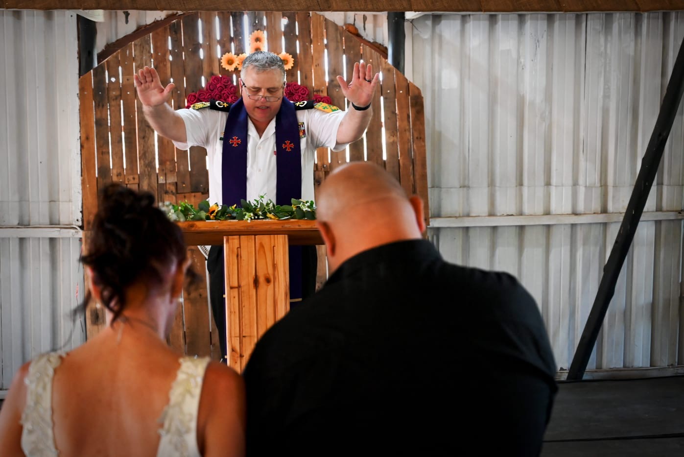 Wedding ceremony by Dr. Gerrit Rademeyer in Trompsburg